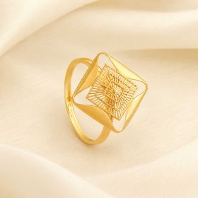 Modern Geometric Elegance Gold Ring