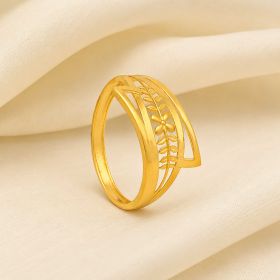Artistic Charm Gold Ring