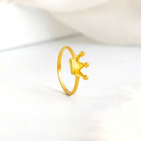 Royal Crown Design Gold Ring