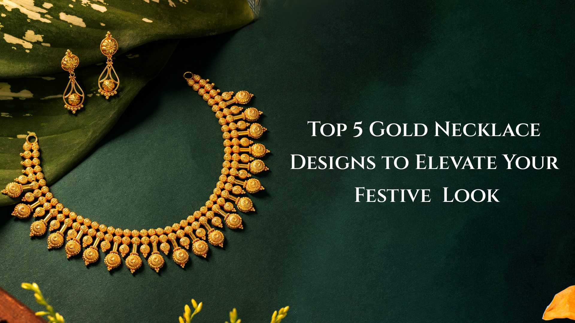 Lightweight Gold Necklace designs for women
